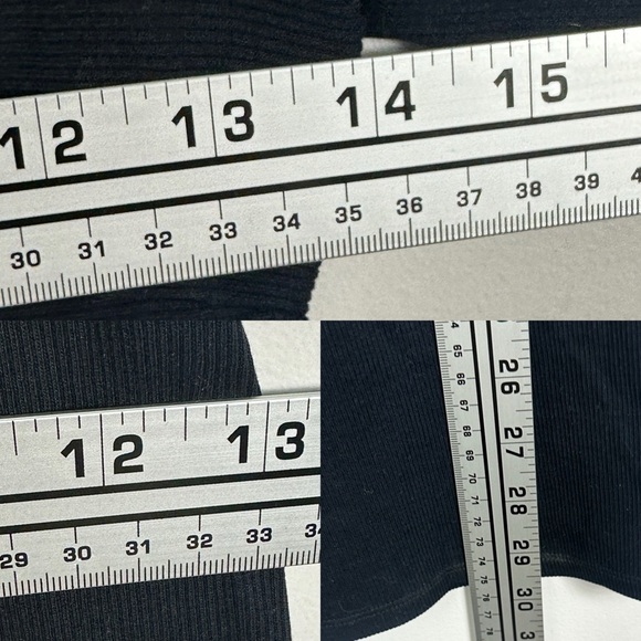 Sezane Coraline Dress Black‎ Size XS Minimalist French Sweetheart V-Neck Bodycon - Picture 10 of 12